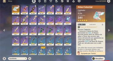 AR48 / 5* XIAO, VENTI, ATLAS CELESTIAL E OUTROS