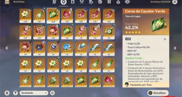 AR48 / 5* XIAO, VENTI, ATLAS CELESTIAL E OUTROS