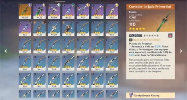 Keqing + Cortador de Jade