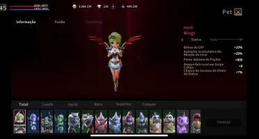 Conta Dekaron Arqueira Heroico 45 + Pet heroico