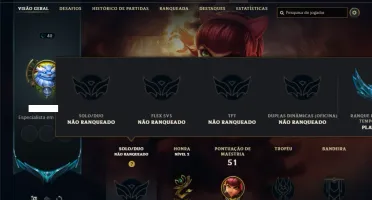 Unranked com 30 Champs e 6 Skins ( MAIN ADC )