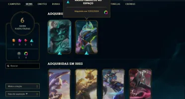 Unranked com 30 Champs e 6 Skins ( MAIN ADC )