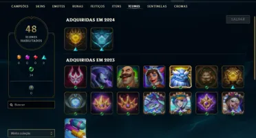 Unranked com 30 Champs e 6 Skins ( MAIN ADC )