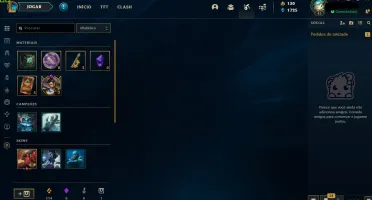 Conta Platina 1 lol (MMR Diamante 1) Rebaixada por ausencia.