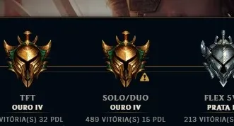 Conta 490 gold, platina na passada e dimond na retrasada.