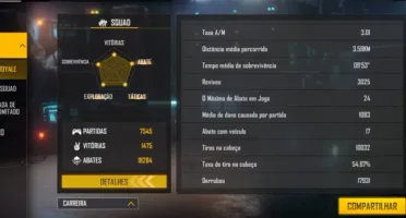 Conta Top! Free Fire Rara com Angelical