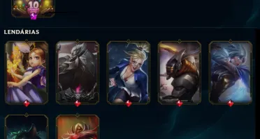 Conta diamond s9/s10 - 101 skins e quase todos os champs