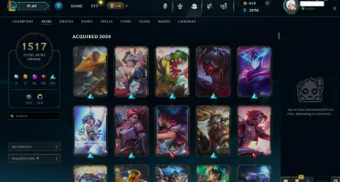 Conta Com 1517 Skins (Quase Todas) Ex Mestre