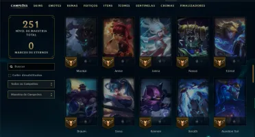 Prata 3 com 85 Champs e 6 Skins