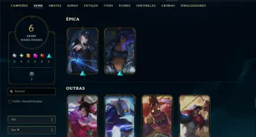 Prata 3 com 85 Champs e 6 Skins