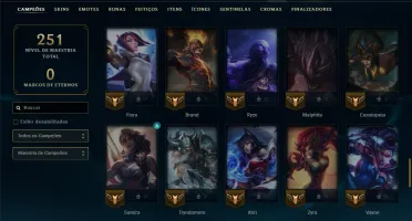 Prata 3 com 85 Champs e 6 Skins