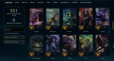 Prata 3 com 85 Champs e 6 Skins