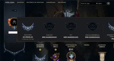 Prata 3 com 85 Champs e 6 Skins