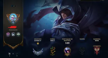 Smurf Nível 57 Mmr Gold/Plat - 2 Skins - 38 Champs - 17935Ea