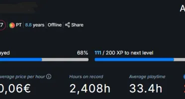 Steam (8 anos) - Jogos e DLCs / Troféus e insignias