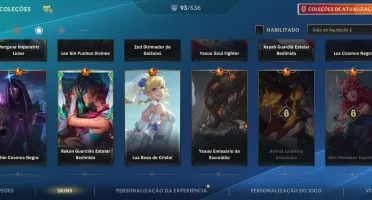 Conta wild rift grão mestre com 100 skins