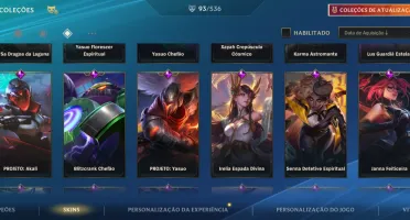 Conta wild rift grão mestre com 100 skins