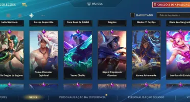 Conta wild rift grão mestre com 100 skins