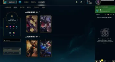 CONTA LOL OURO 3