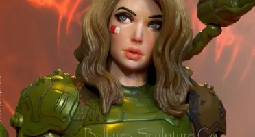 Doom Girl 3D Stl