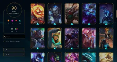 CONTA GOLD 4 - 90 SKINS - 143 CAMPEOES