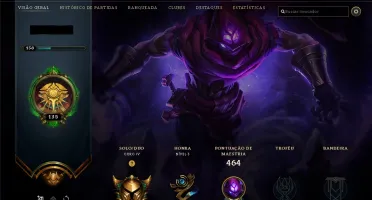 CONTA GOLD 4 - 90 SKINS - 143 CAMPEOES