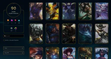 CONTA GOLD 4 - 90 SKINS - 143 CAMPEOES
