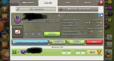 Vendo um Clan de clesh of clans
