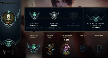 Conta de lol plat 4