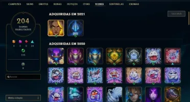 Conta LOL Prata 3 Lv 311 Todos os Champions