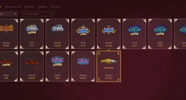 Conta HEARTHSTONE +418 lendárias (todas as cartas padrão)