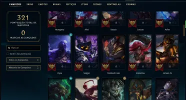 Conta prata 2 com 36 skins e 91 champs