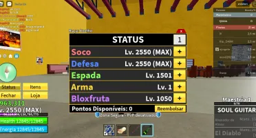 Conta de Blox fruit contas level 2550 [level maximo]