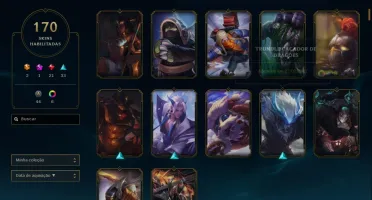 Conta league of Legends 170 Skins