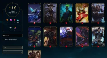 CONTA LOL COM 116 SKINS