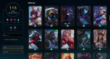 CONTA LOL COM 116 SKINS