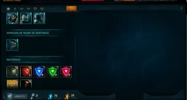 Conta Lol, Platina I, com 60 Champs e mais skins.