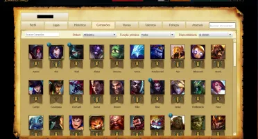 CONTA DE LEAGUE OF LEGENDS 89 Campeões / 59 skins
