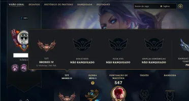 Unranked com 135 Champs e 90 Skins ( JG / MID / ADC )