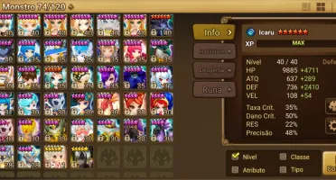 CONTA MID GAME SUMMONERS WAR