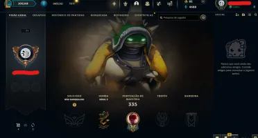 Conta League of Legends Full Acesso 4URS Rammus Rei e outras