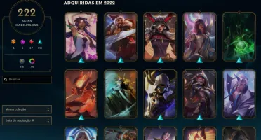 Conta League of Legends Diamante - 222 skin e 74 chromas