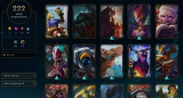 Conta League of Legends Diamante - 222 skin e 74 chromas