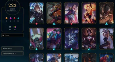 Conta League of Legends Diamante - 222 skin e 74 chromas