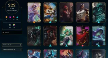 Conta League of Legends Diamante - 222 skin e 74 chromas