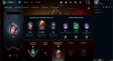 Conta LOL - Platina 1, MMR de D4.(dropou pela inatividade)