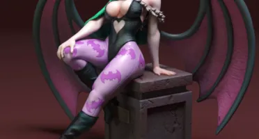 Morrigan - Torrida Minis 3D - Arquivo .Stl Para Impressão 3D