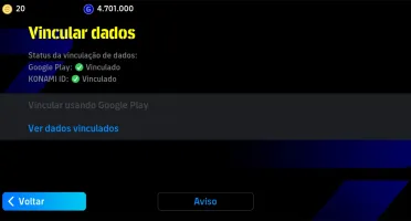 Efotball Vendendo conta por R$ 100 tem Ronaldinho do Milan.