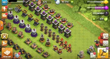 Th11 Vendo CV12 Clash of Clans, heróis full... Barato
