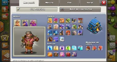 Th11 Vendo CV12 Clash of Clans, heróis full... Barato